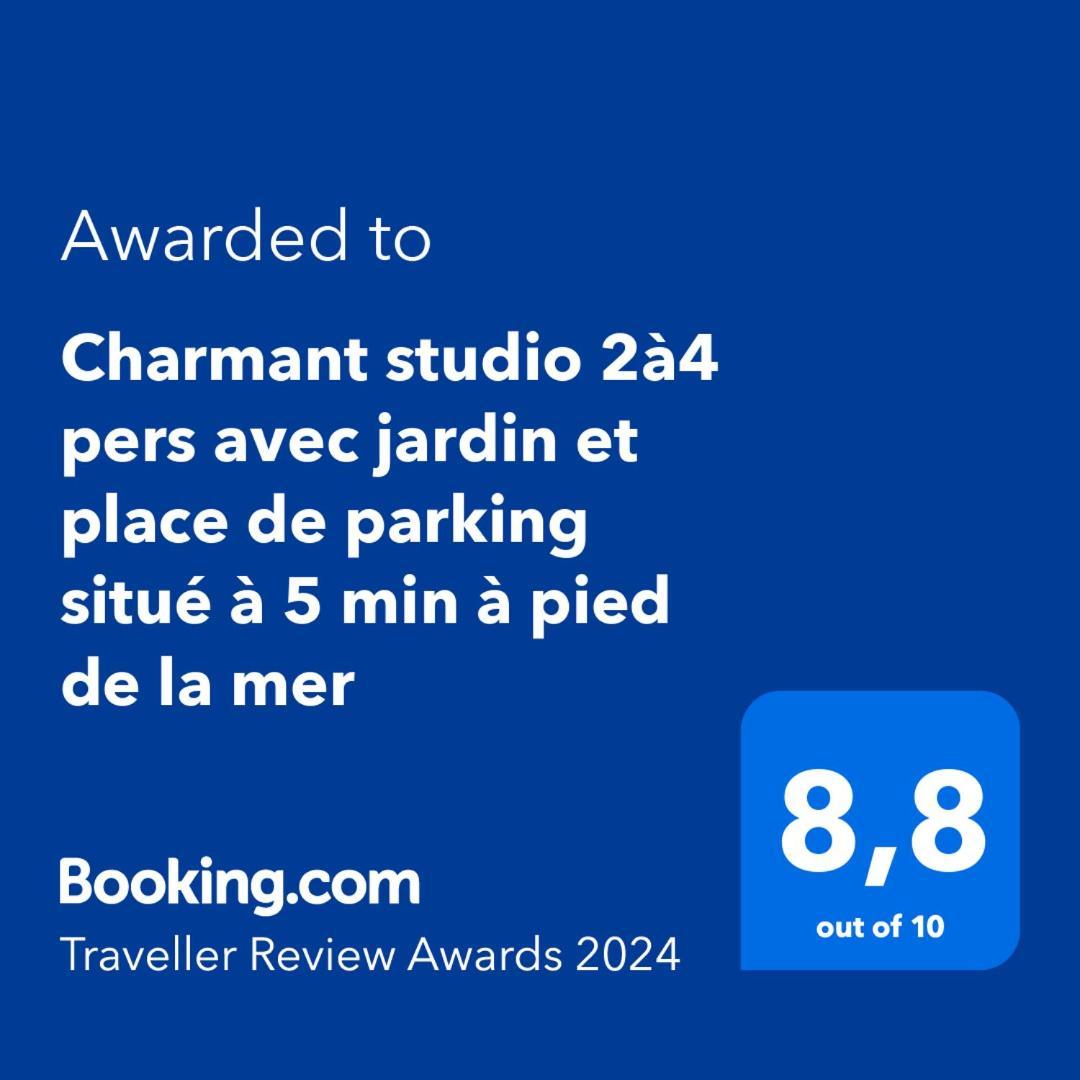 Charmant Studio 2A4 Pers Avec Jardin Et Place De Parking Situe A 5 Min A Pied De La Mer Bandol Zewnętrze zdjęcie